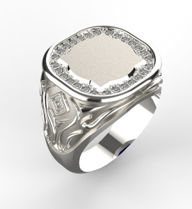 Pánský prsten Monika 0002 bílý