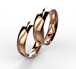 00003 snubní prsteny Dariana 8 x kam 1 mm růžové